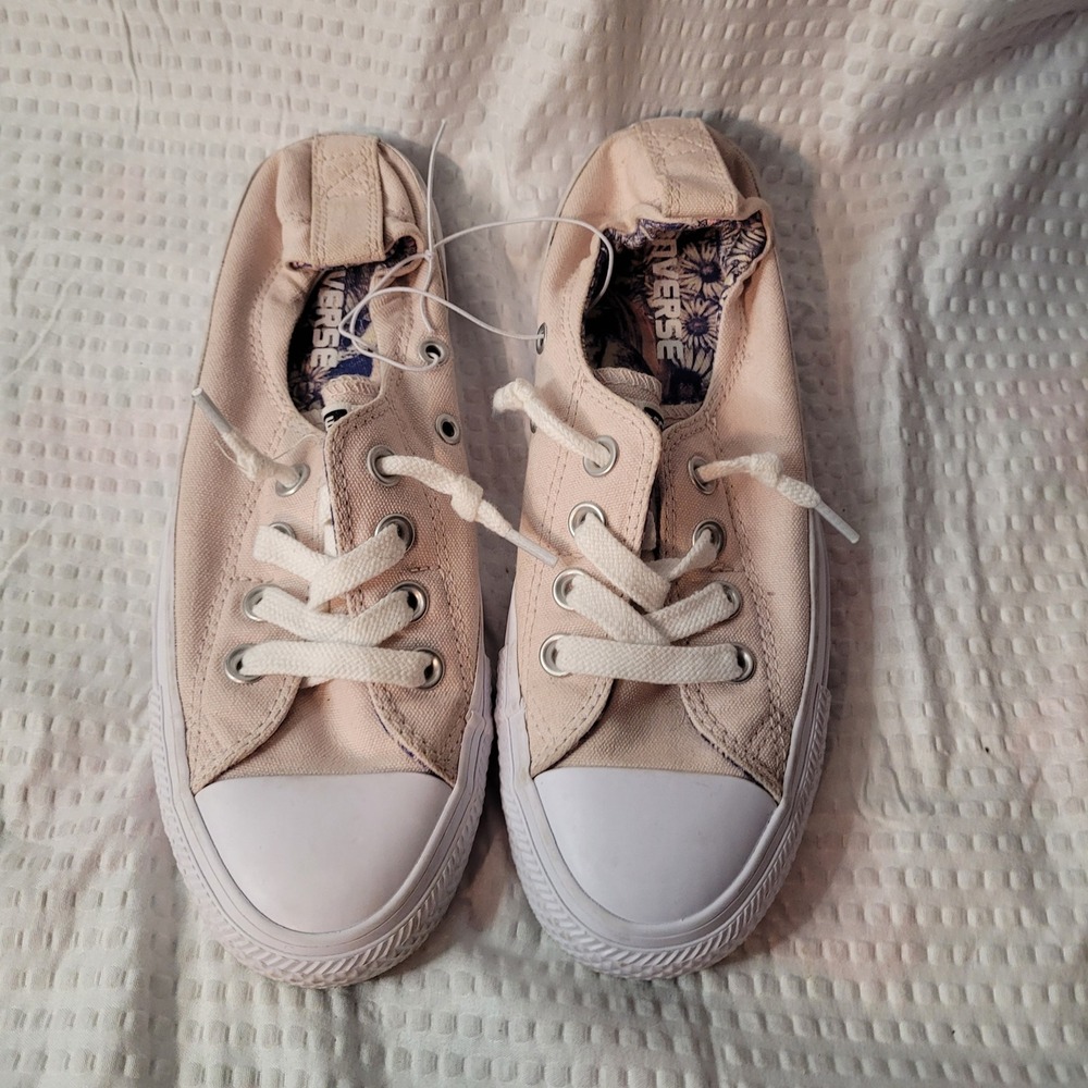 Converse Chuck Taylor All Star Shoreline Peach Floral Slip On Sneakers 560872F 6